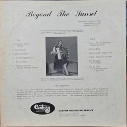 Back cover of Beyond The Sunset