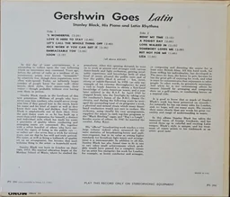 Back cover of Gershwin Goes Latin