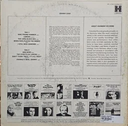 Back cover of Johnny Cash