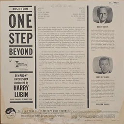Back cover of Music From One Step Beyond