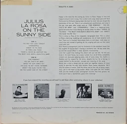 Back cover of On The Sunny Side