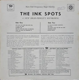 Back cover of The Ink Spots